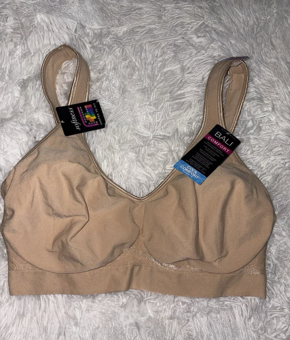 Bali “Cool Comfort Softness” 2XL Tan Bra. New W/tags
